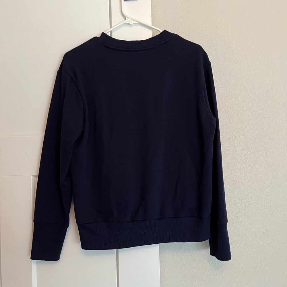 Navy blue figs crew neck sweatshirt
